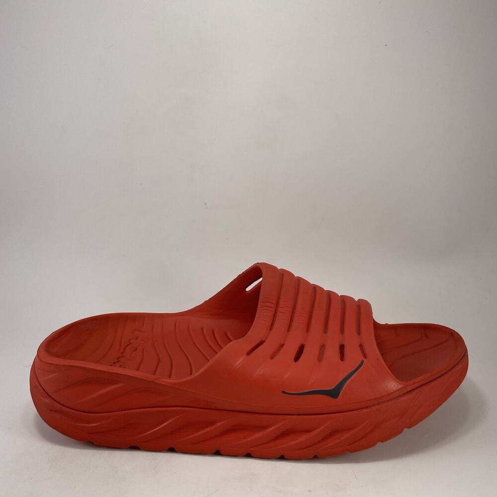 Hoka One One Ora Recovery Slide 2 Fiesta Mens Size 11 Orange Recovery Sandals